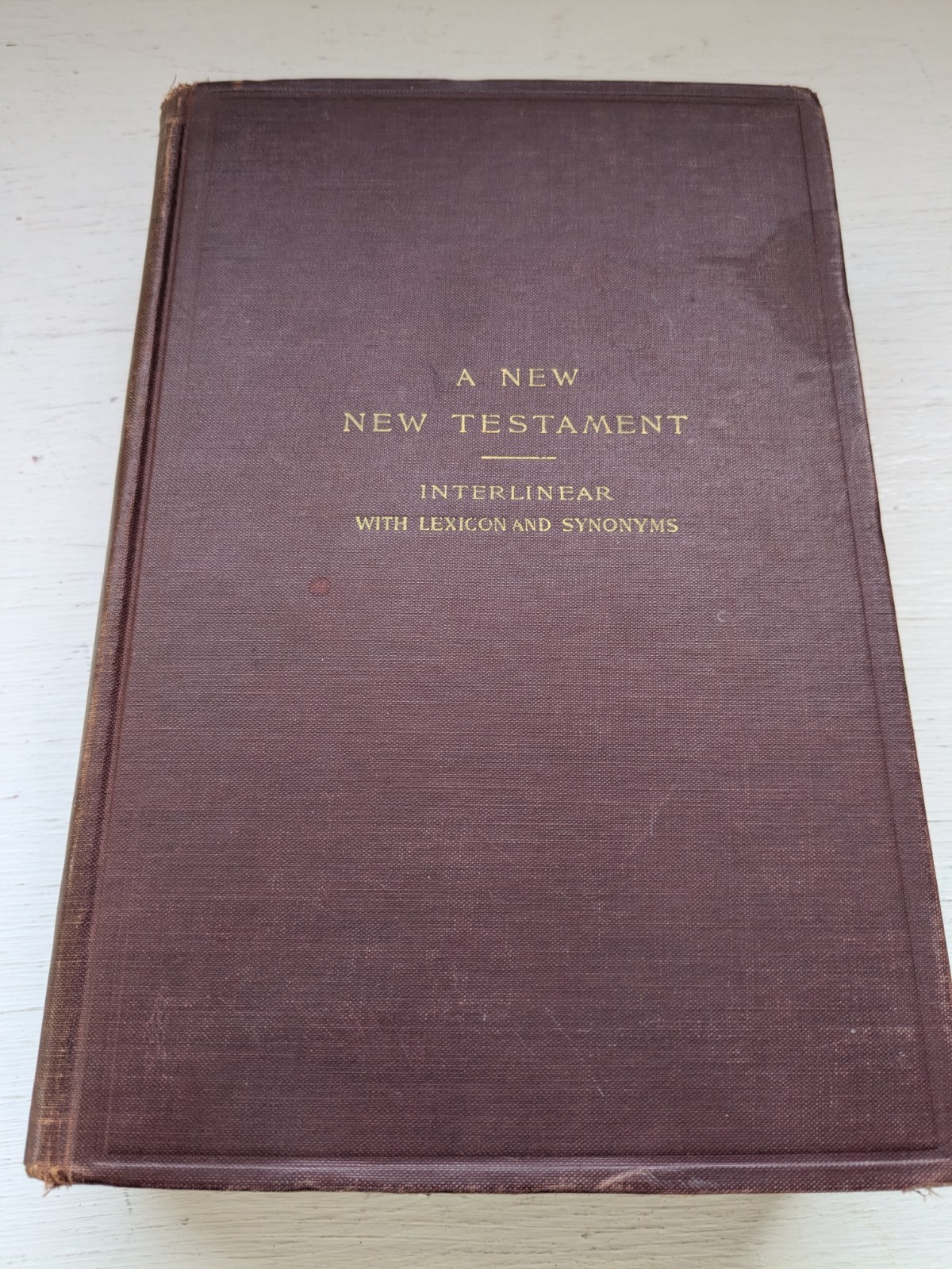 1943 Interlinear Greek-English New Testament – George Rikker Berry Hardback