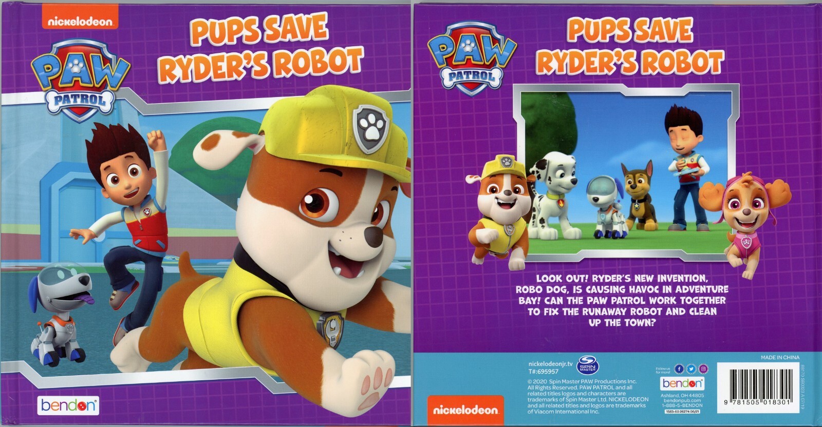 Nickelodeon Paw Patrol Lot of 2 Hardcover