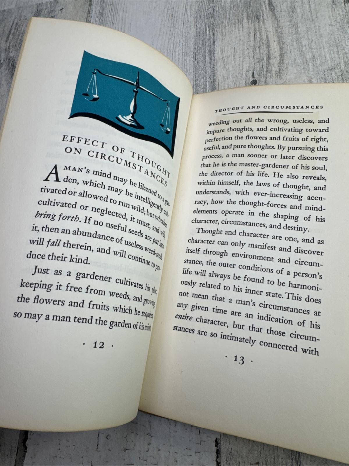 As A Man Thinketh James Allen Peter Pauper Press Vintage Hardcover Book