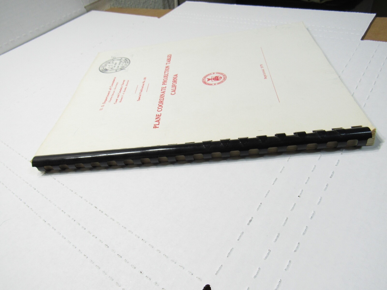 1978 Dept Commerce Plane Coordinate Projection Tables California