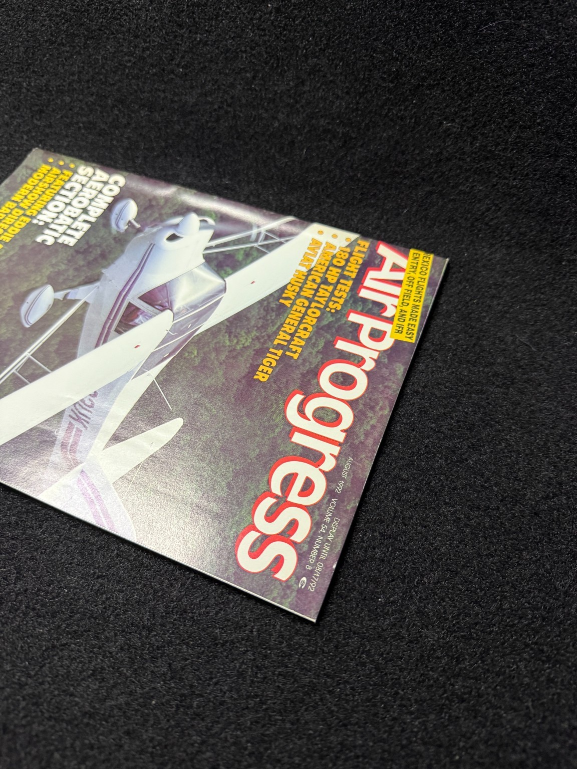 Air Progress Magazine August 1992 Vol 54 #8 Flight Tests Aerobatic Section