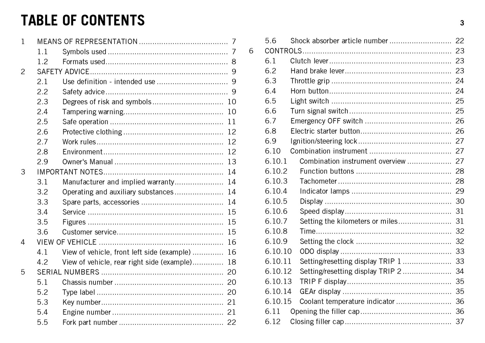 KTM 690 Enduro R ABS Owners Manual 2016 – STEEL WIRE BOUND – PROTECTIVE COVERS