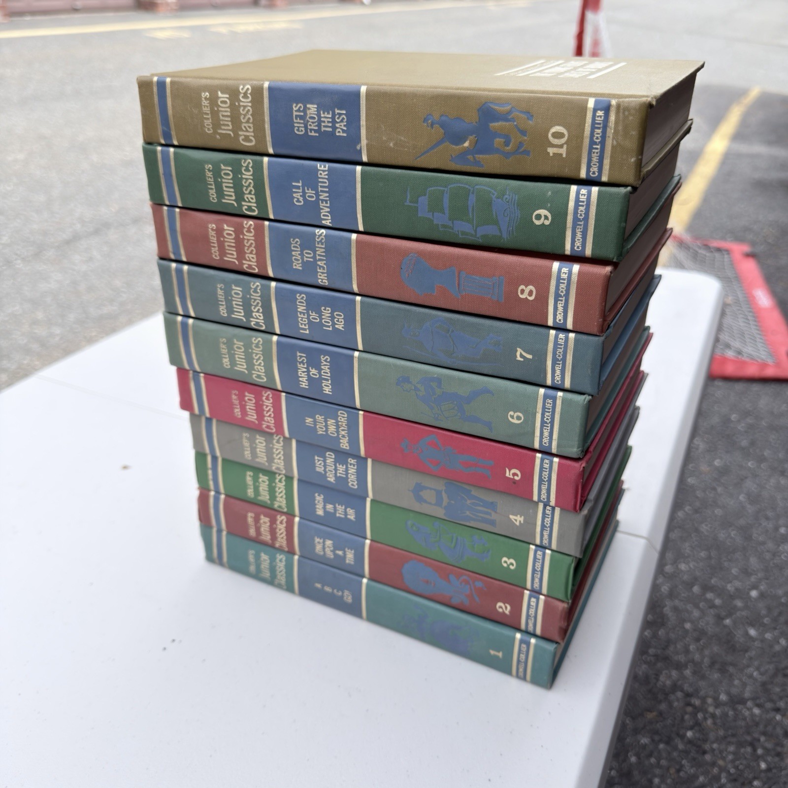COMPLETE 10 VOLUME SET Collier’s Junior Classics Young Folks Shelf of Books 1962