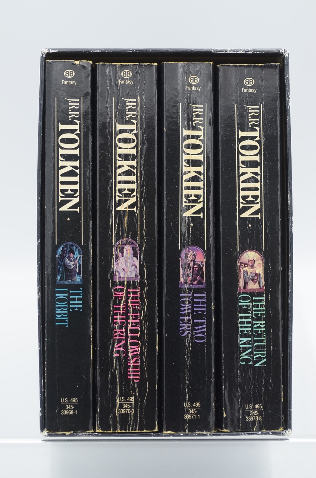JRR Tolkien The Lord of the Rings Trilogy + Hobbit 50th Anniversary Box Set