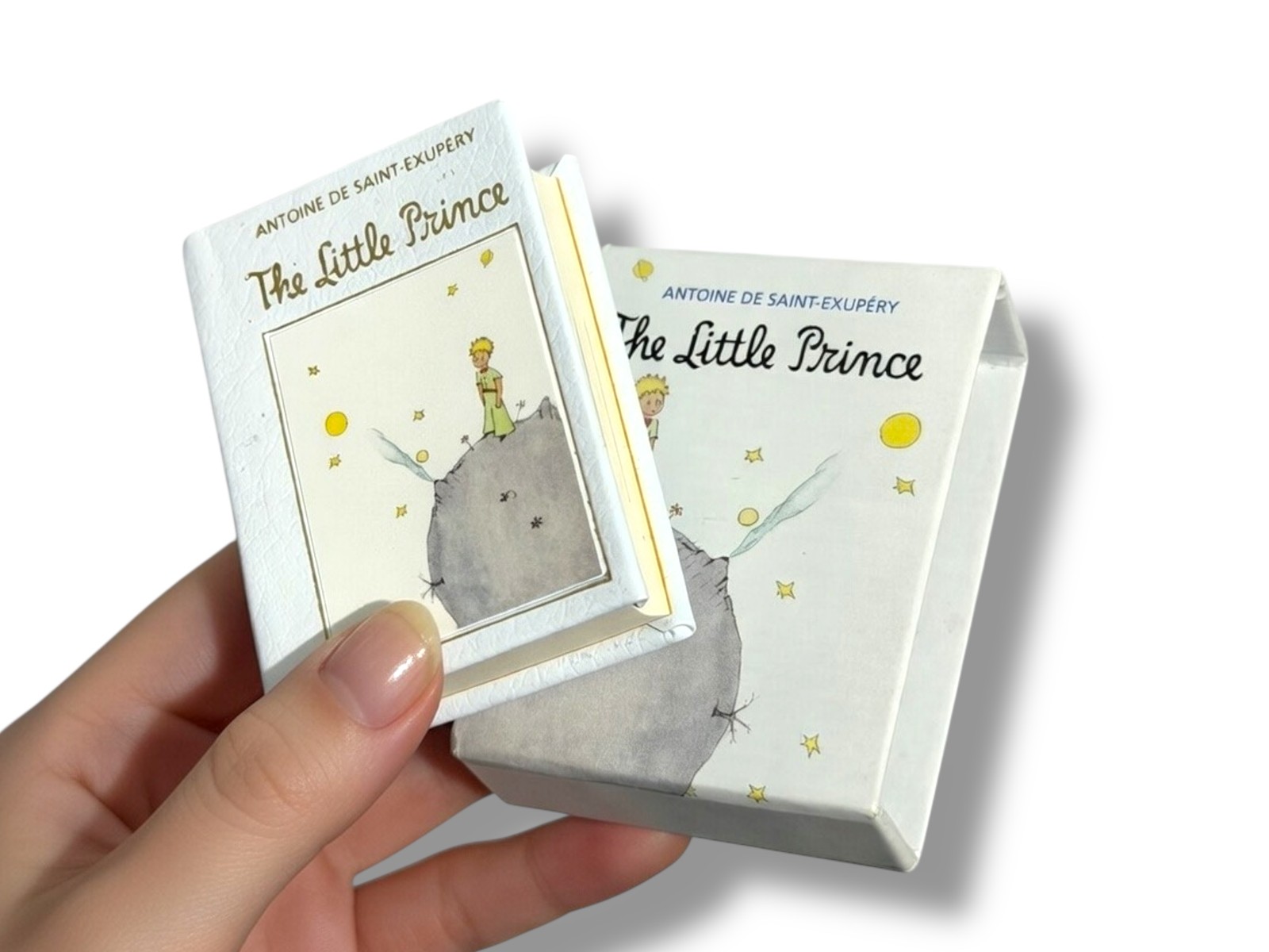 The Little Prince tiny book leather hardcover with slipcase made in Germany 264p
