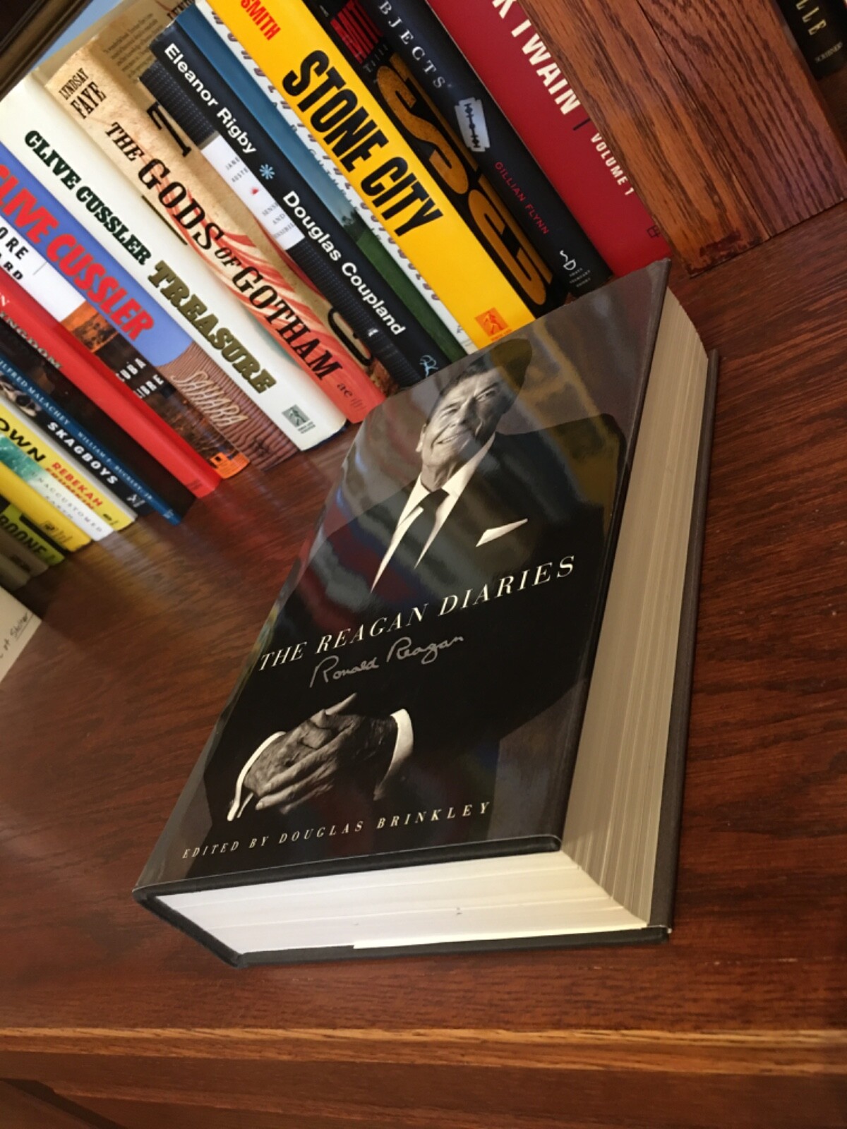 The Reagan Diaries. Douglas Brinkley. Signed 1st HC Ptg Eureka College Event