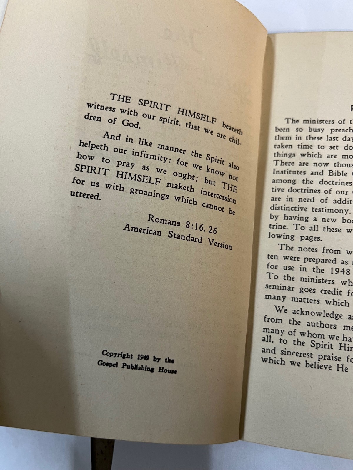 The Spirit Himself by Ralph M. Riggs (Gospel Publishing House, 1949)