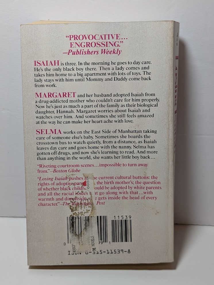 Losing Isaiah by Seth J. Margolis – Paperback 1994 – Good Condition