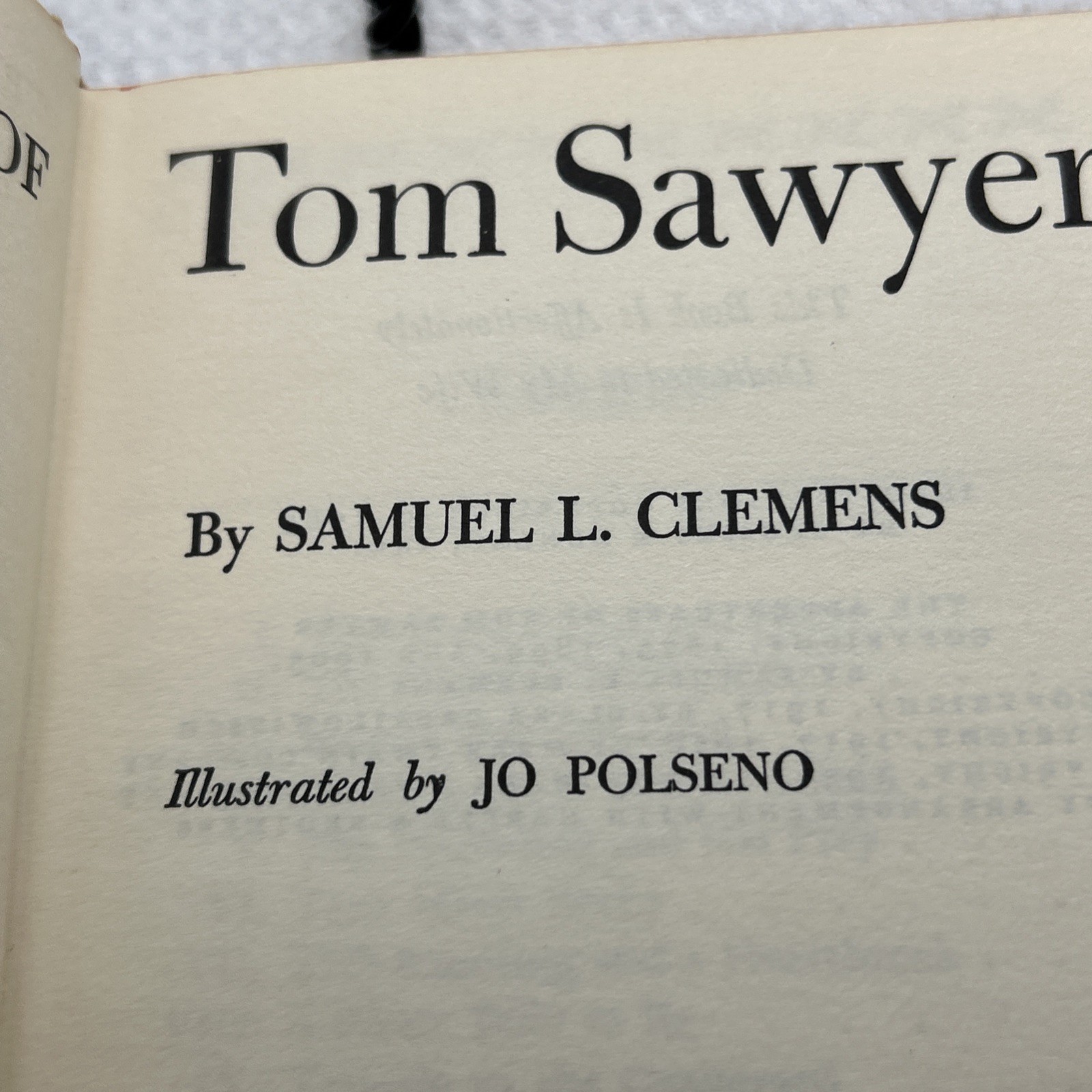 VINTAGE 1963 Hard Cover Book “ADVENTURES OF TOM SAWYER” Clemens Twain Illust.