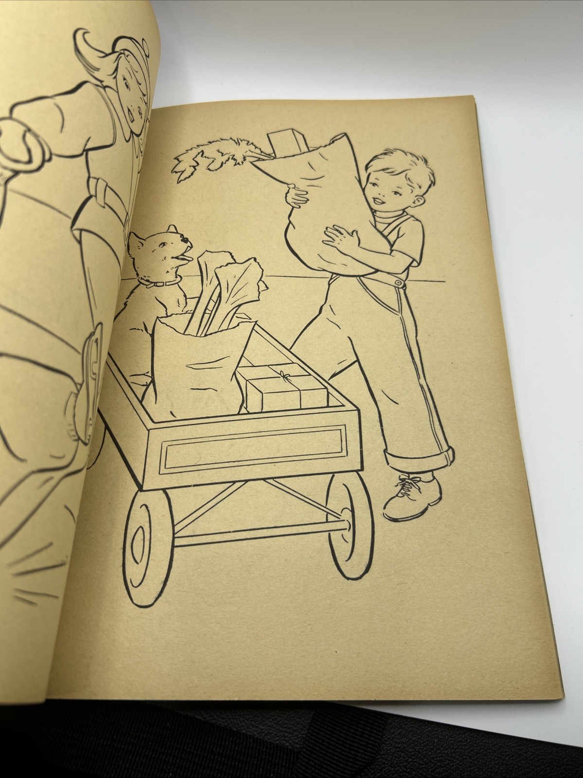 Vintage Unused Merrill Publishing Coloring Book 1954 Jumbo Coloring Book