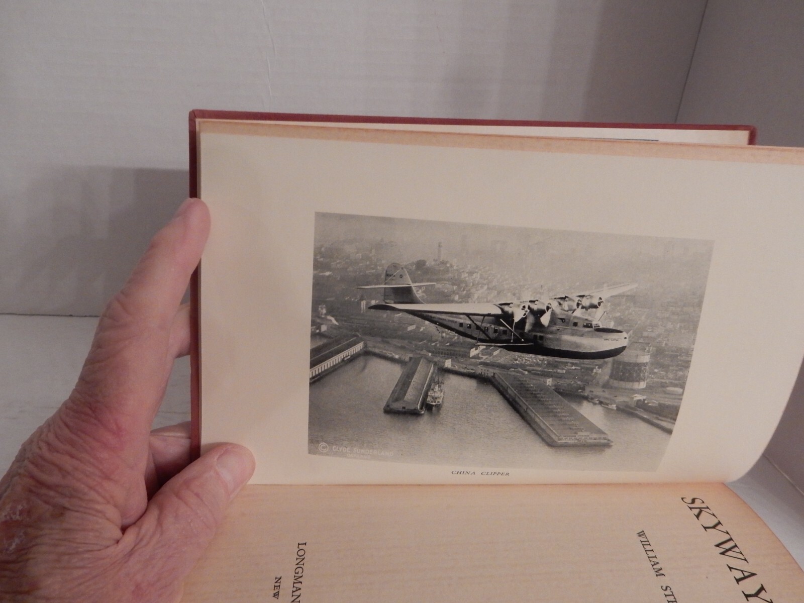 Rare 1936 Hardcover; SKYWAY TO ASIA; William S. Grooch; 1936 1st Ed, 2nd Ptng