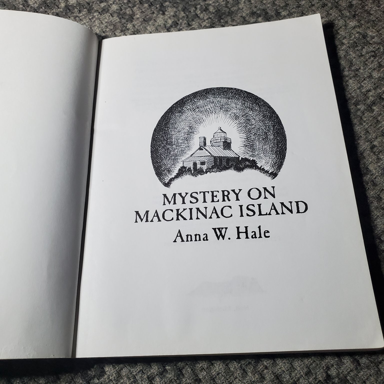 Mystery on Mackinac Island Anna W. Hale 1989 Illustrated Thunder Bay