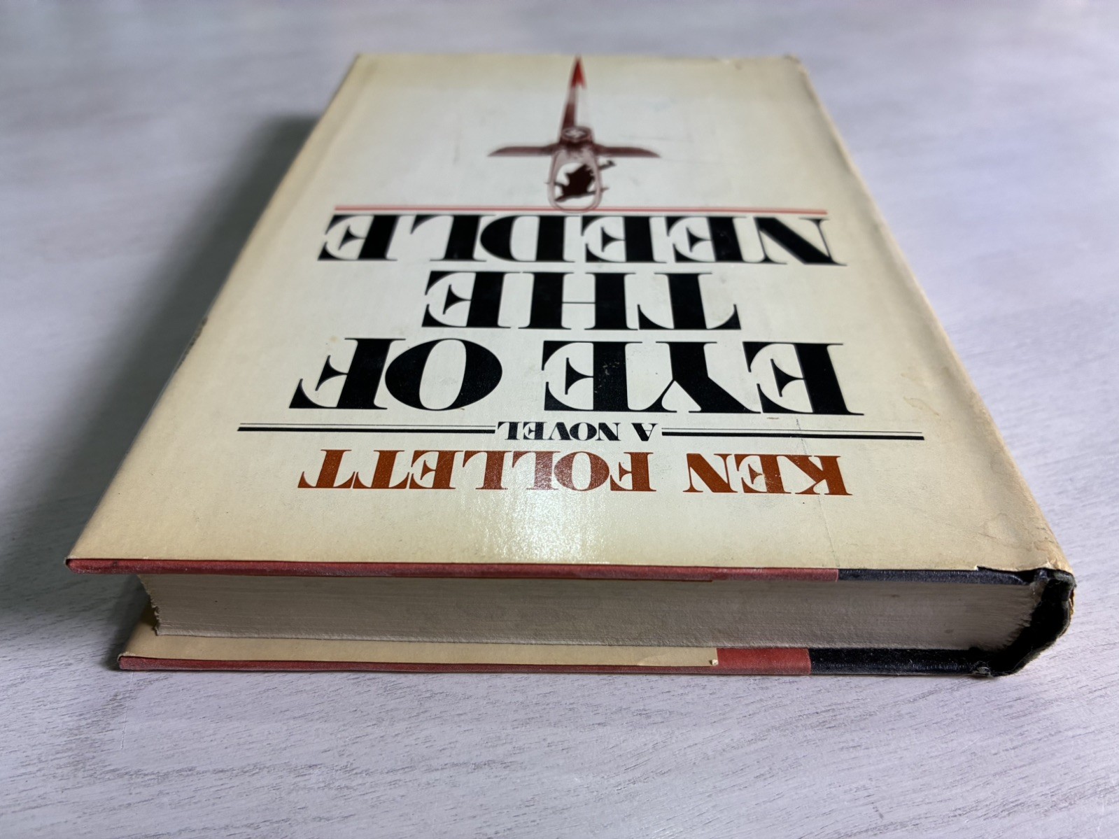 Eye of the Needle (1978) Ken Follett – G++ BCE HC/DJ Spy Thriller – Arbor House