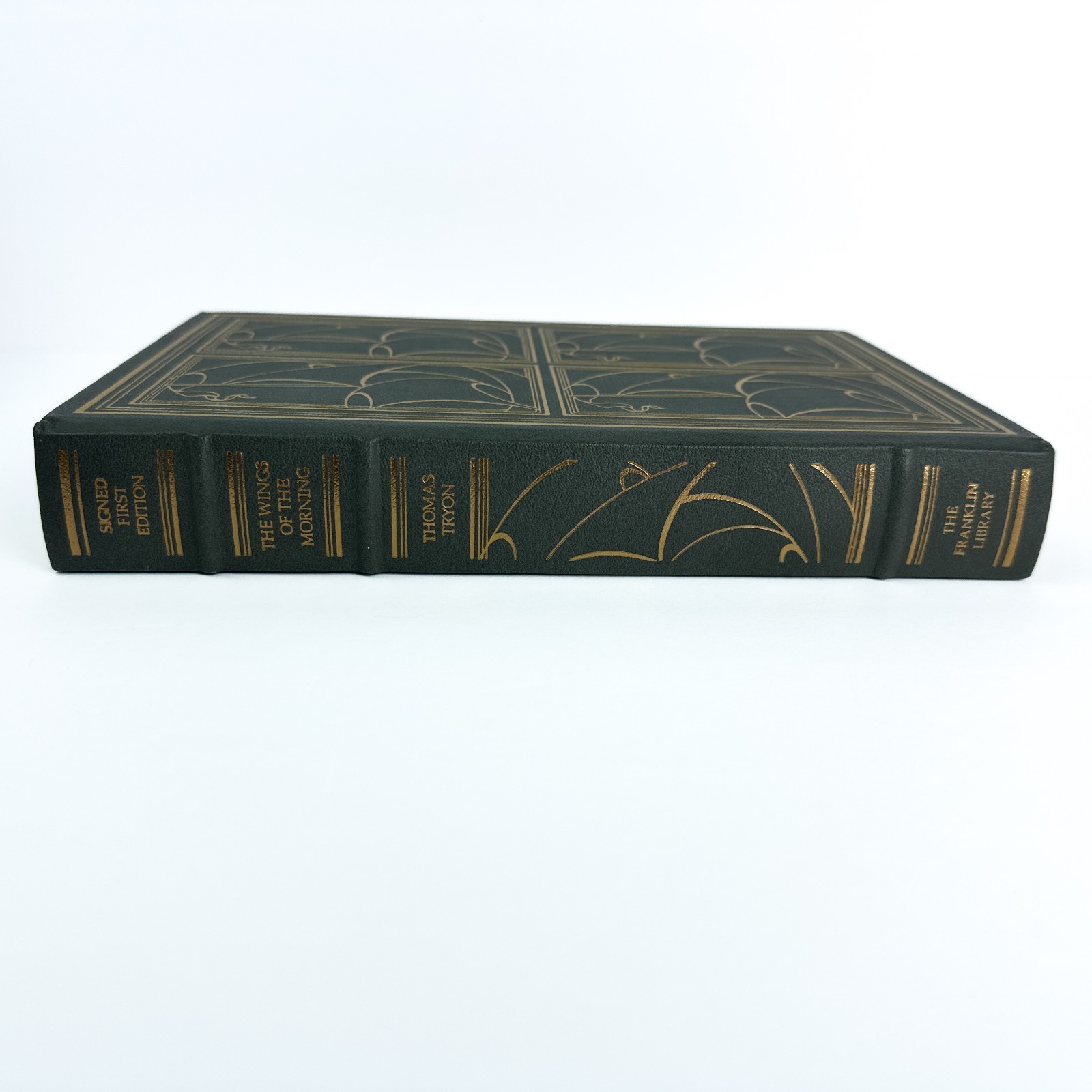 Franklin Library Signed First Ed Wings of the Morning 1990 Thomas Tryon Leather