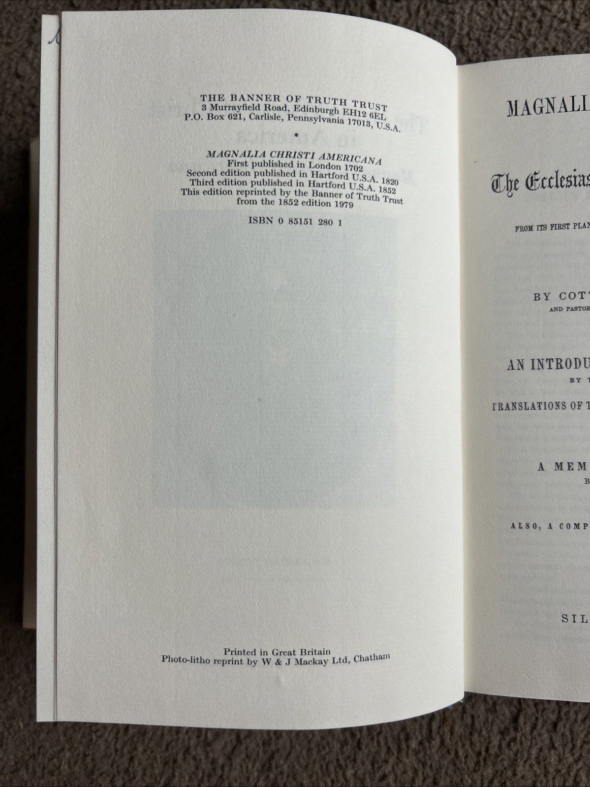 Great Works of Christ in America – Hardcover, by Mather Cotton – Good