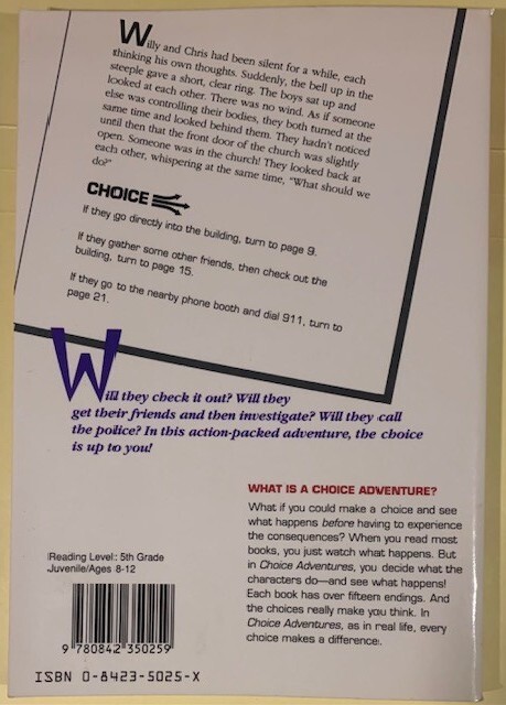 THE MYSTERIOUS OLD CHURCH (CHOICE ADVENTURES BOOK – SERIES #1) NEIL S. WILSON