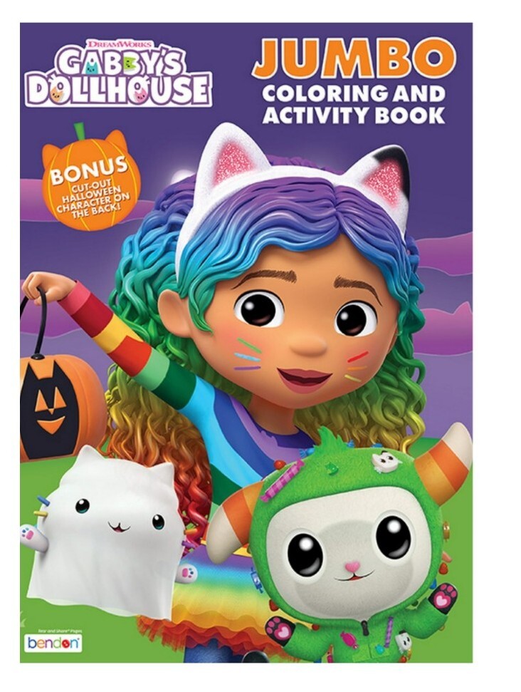 Gabby’s Dollhouse Halloween Jumbo Coloring & Activity Book