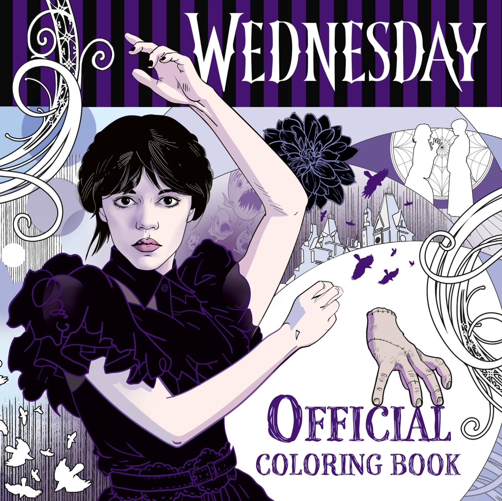 Wednesday: Official Coloring Book Multicolor