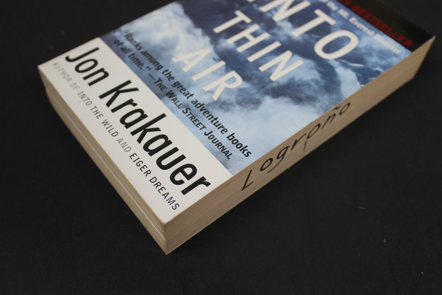 Into Thin Air Jon Krakauer 1998 First Anchor Edition Inscribed Everest Random