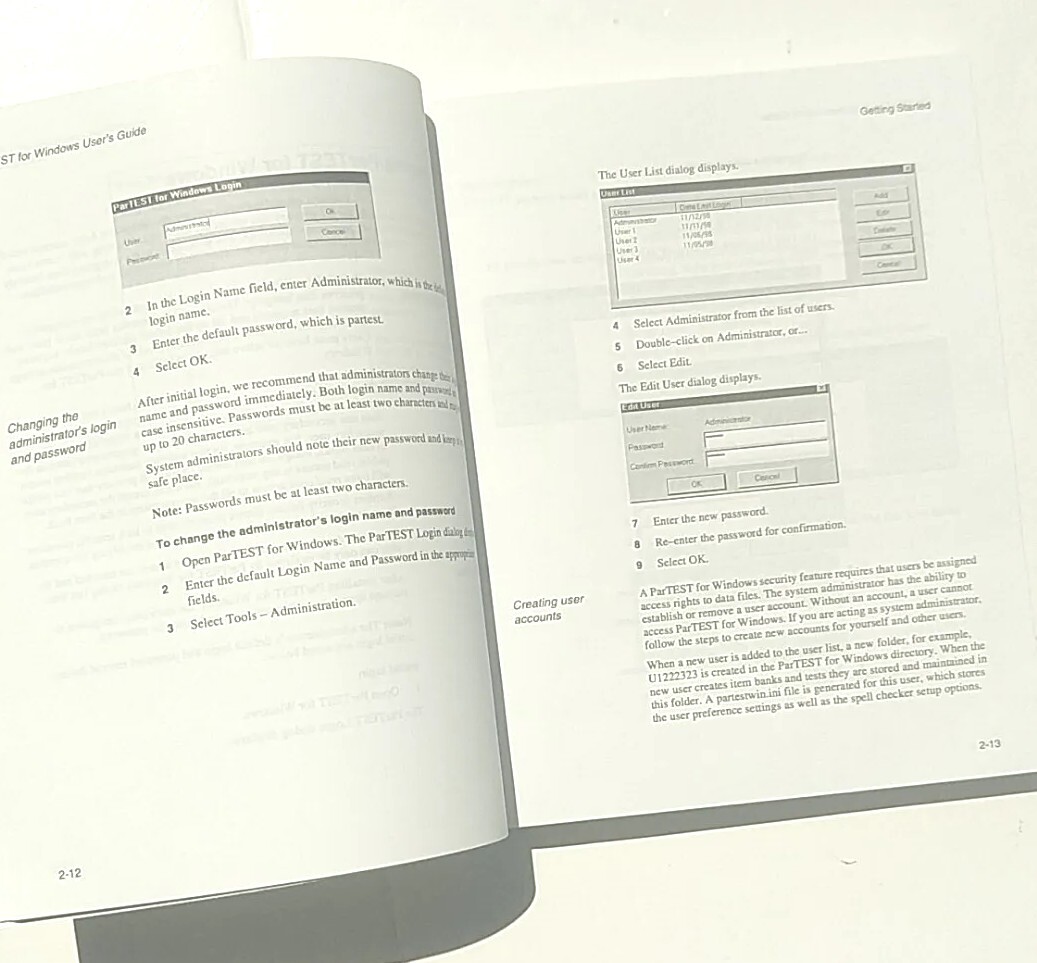 Users Guide ParTEST For Windows Item Banking & Test Generation Paperback Book