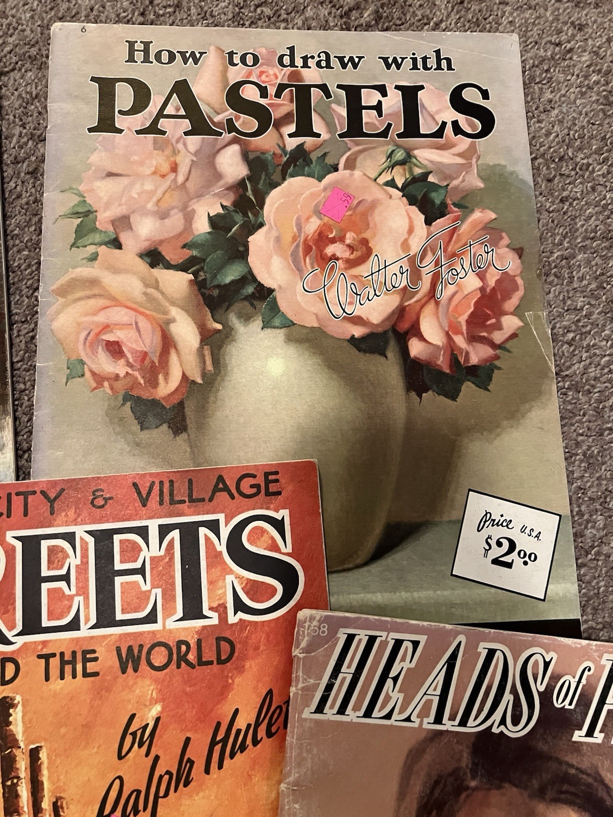 Vintage Lot of 5 Walter T. Foster Painting & Drawing Guide Instruction Art Books