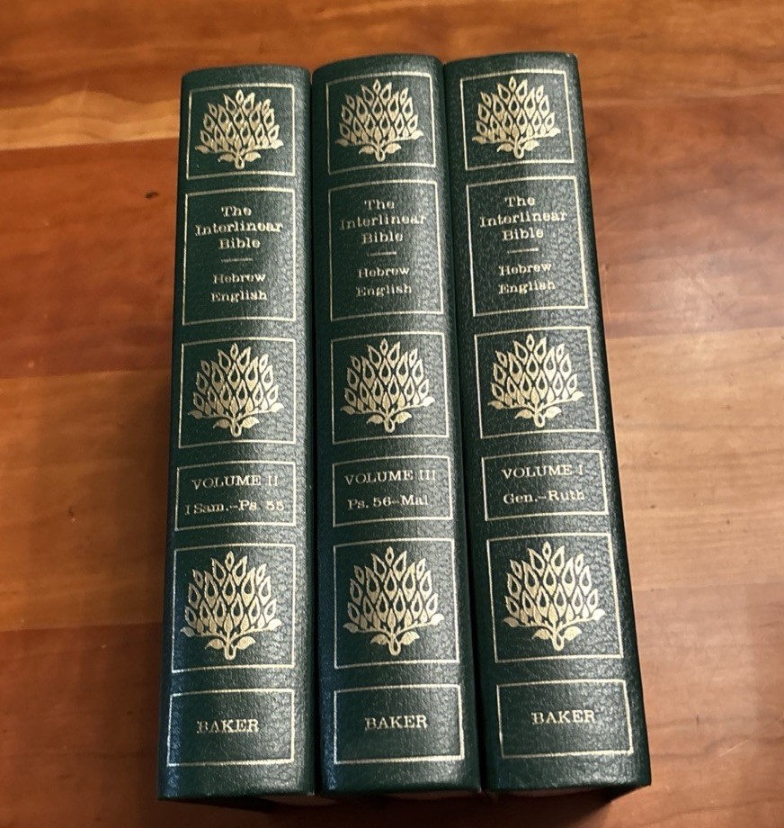 Baker The Interlinear Bible Volumes 1-3 Hebrew English Copy R 1976 1978