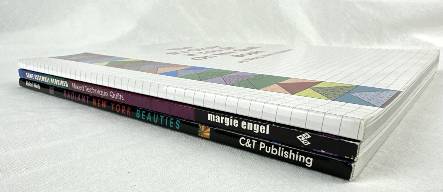 3 Quilt Book-Assembly Required, New York Beauties, It’s Okay Sit On My, Free Shp