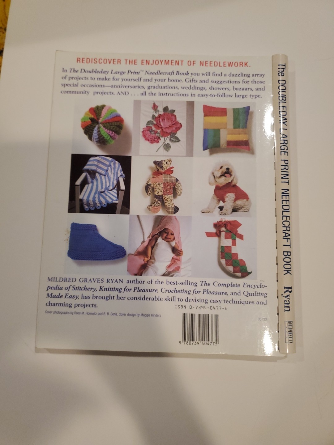 The Doubleday Large Print Needlecraft Book by Mildred Graves Ryan 1999 paperback