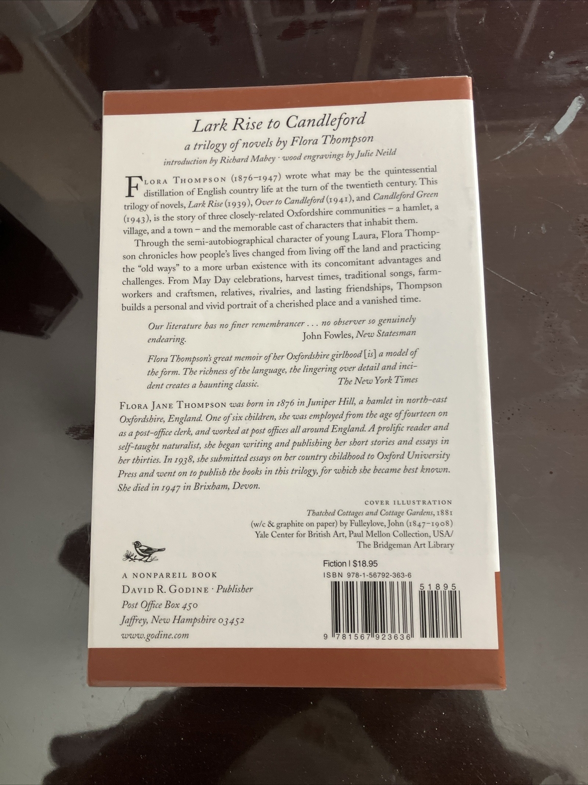 Lark Rise to Candleford Trilogy by Flora Thompson NEW TRADE Paperback FREE SHIP