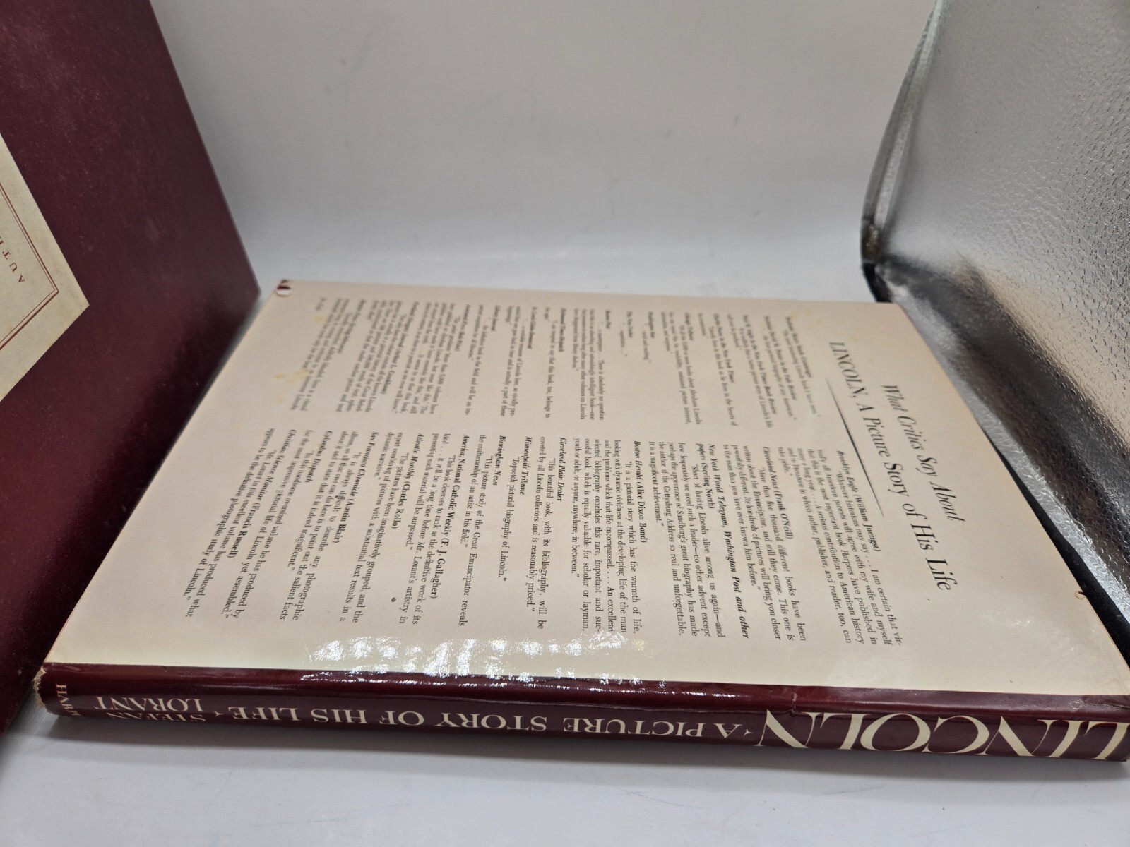 Lincoln Stefan Lorant Author’s Edition w/ slipcase Autographed by author