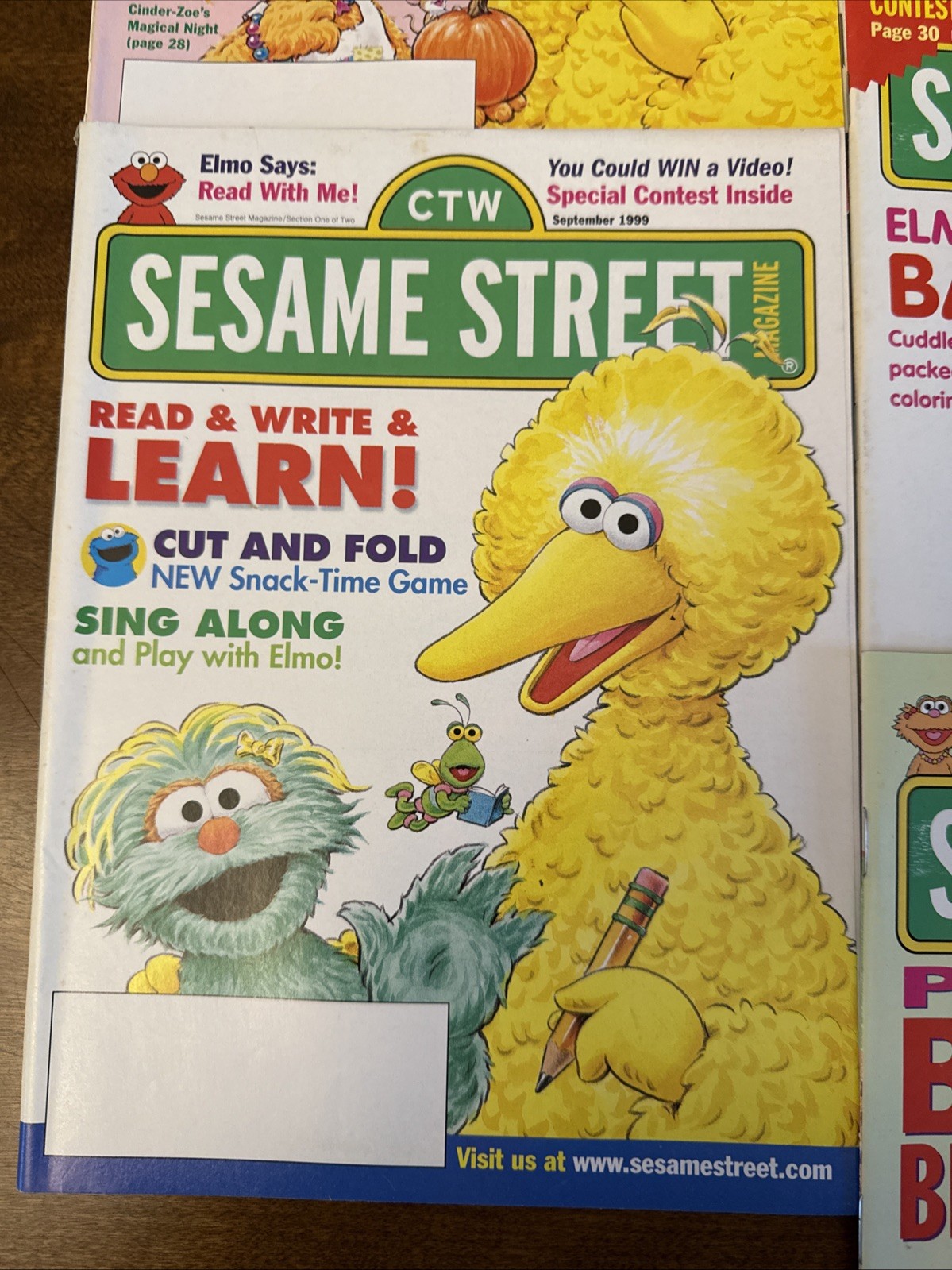 ctw sesame street magazine lot Of 13 Mainly 1999 & 2000