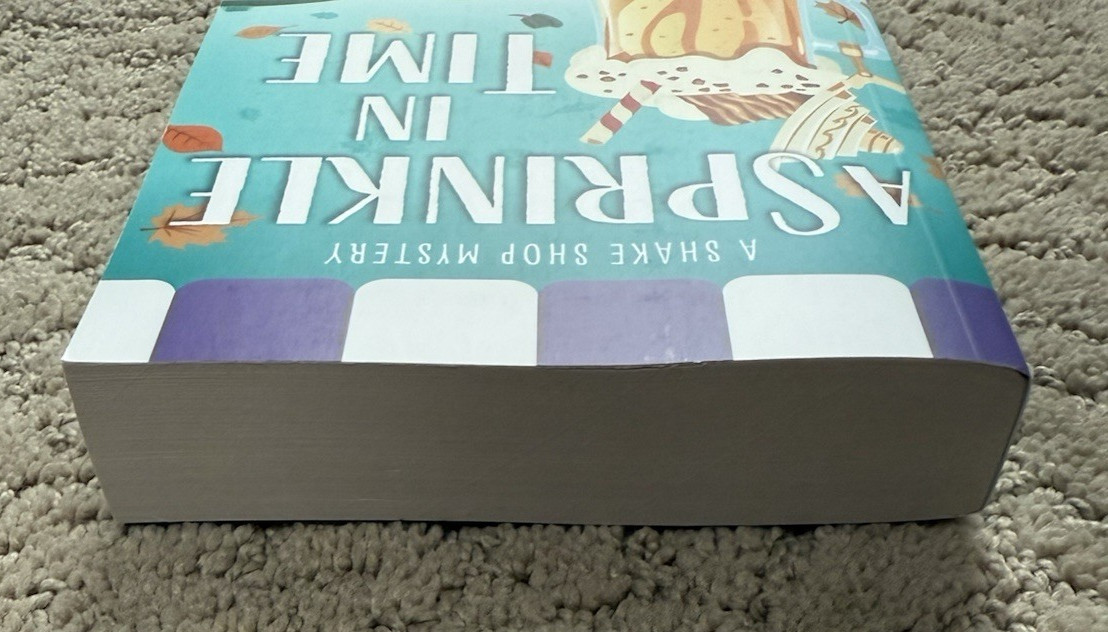 A Sprinkle in Time Shake Shop Mystery Paperback Novel by Dana Mentink New