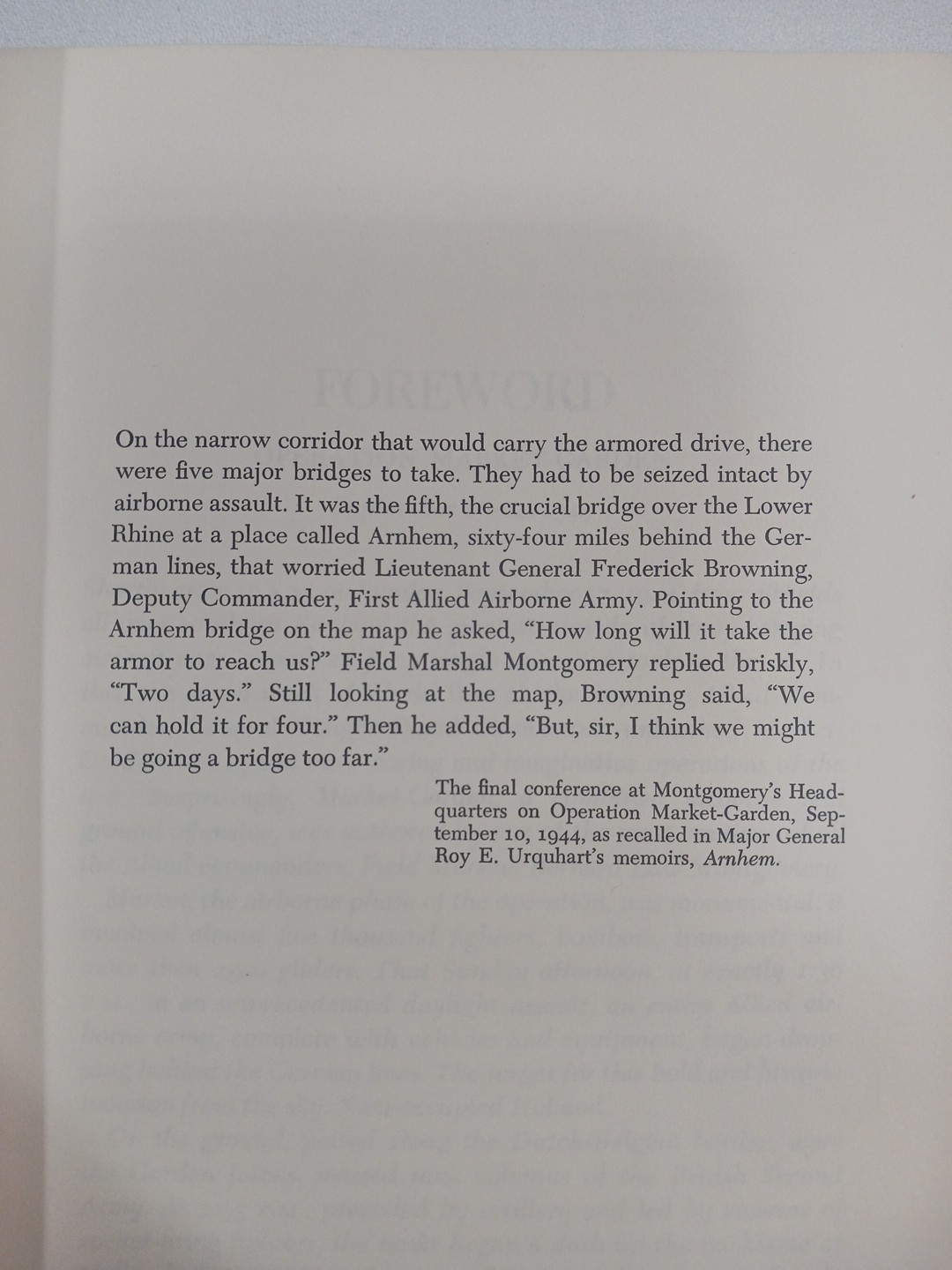 A Bridge Too Far Cornelius Ryan 1974 HC First Edition 1st Printing WW2 History