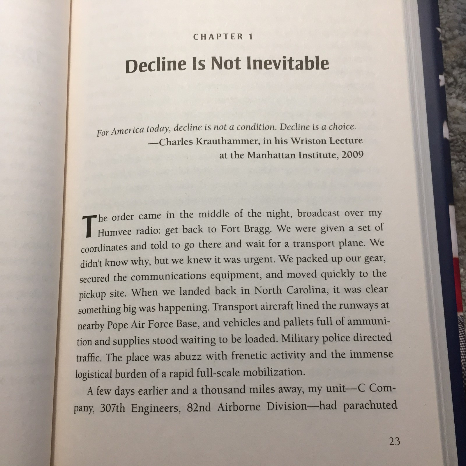 Superpower In Peril David H. McCormick Center Street Political Science SIGNED