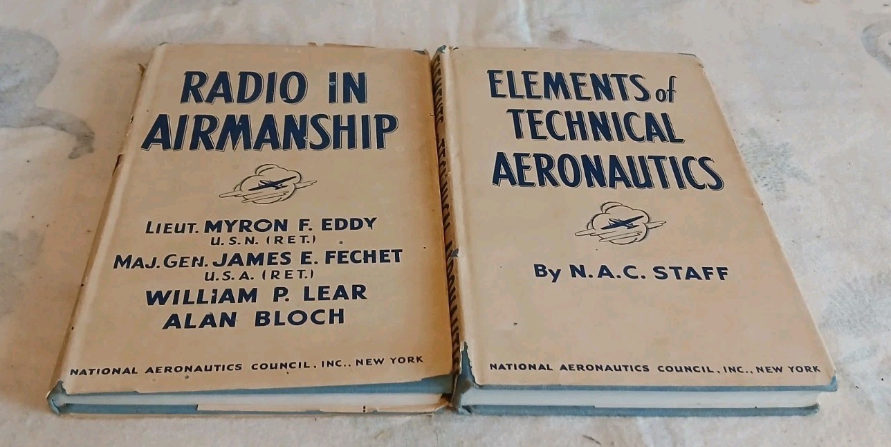 WWII National Aeronautics Council 1940s lot 10 books Diesel Aviation Engine Book