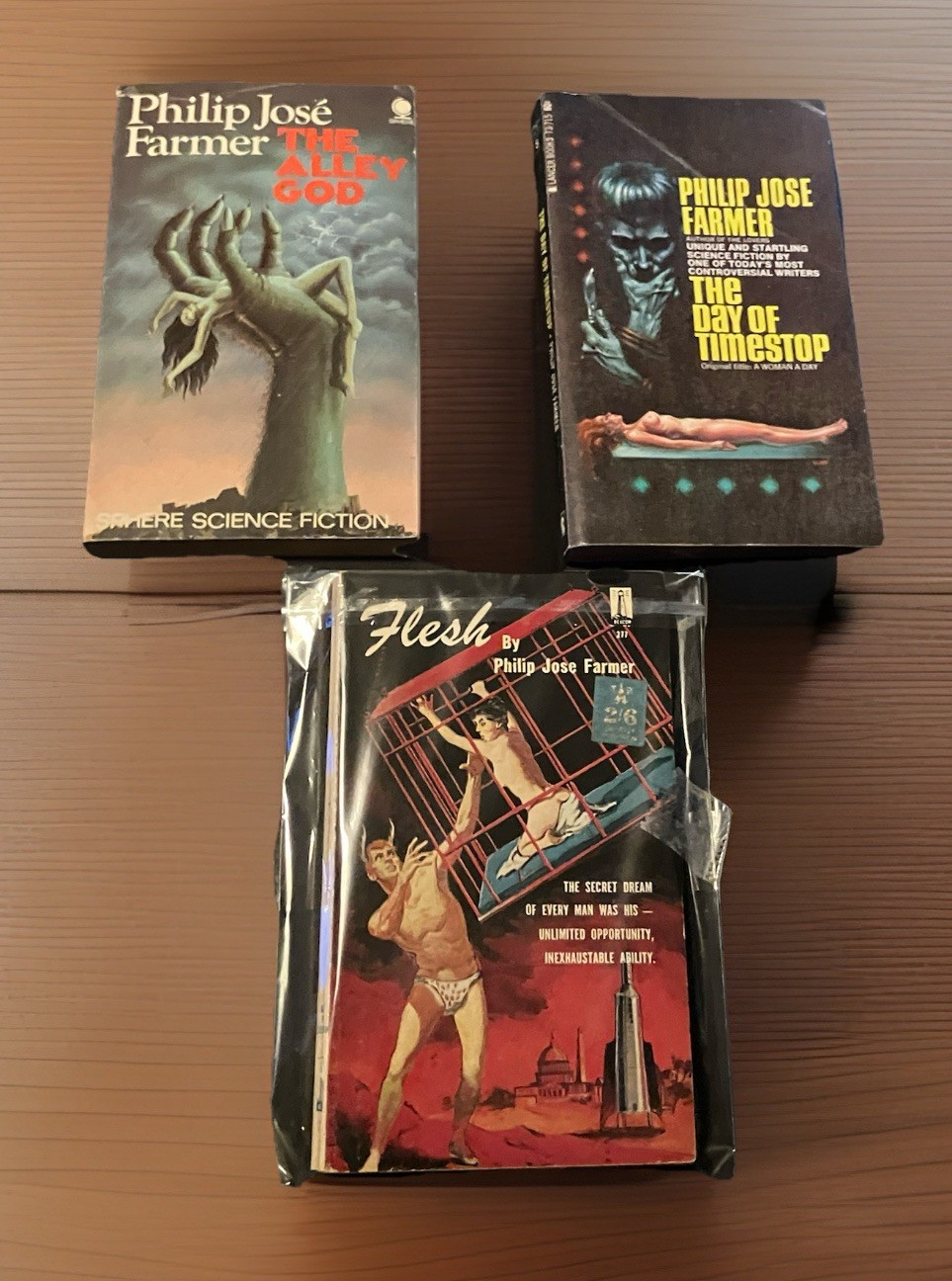 Philip Jose Farmer Vintage UK PB Lot Flesh Alley God Day of Timestop