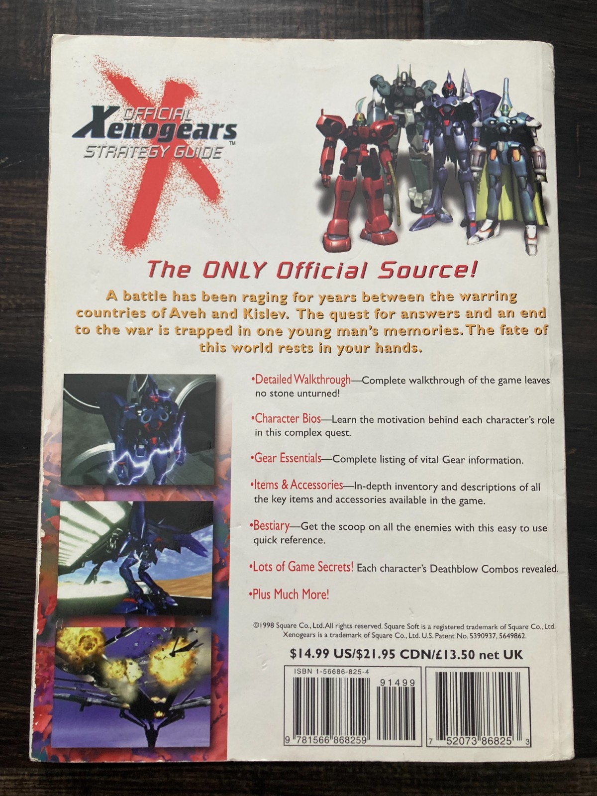 Xenogears Official Strategy Guide Brady Sony Playstation PSX Squaresoft