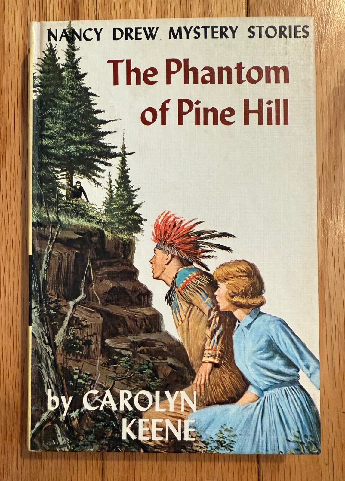 Nancy Drew #42 The Phantom of Pine Hill YELLOW MATTE 1965 White Endpapers
