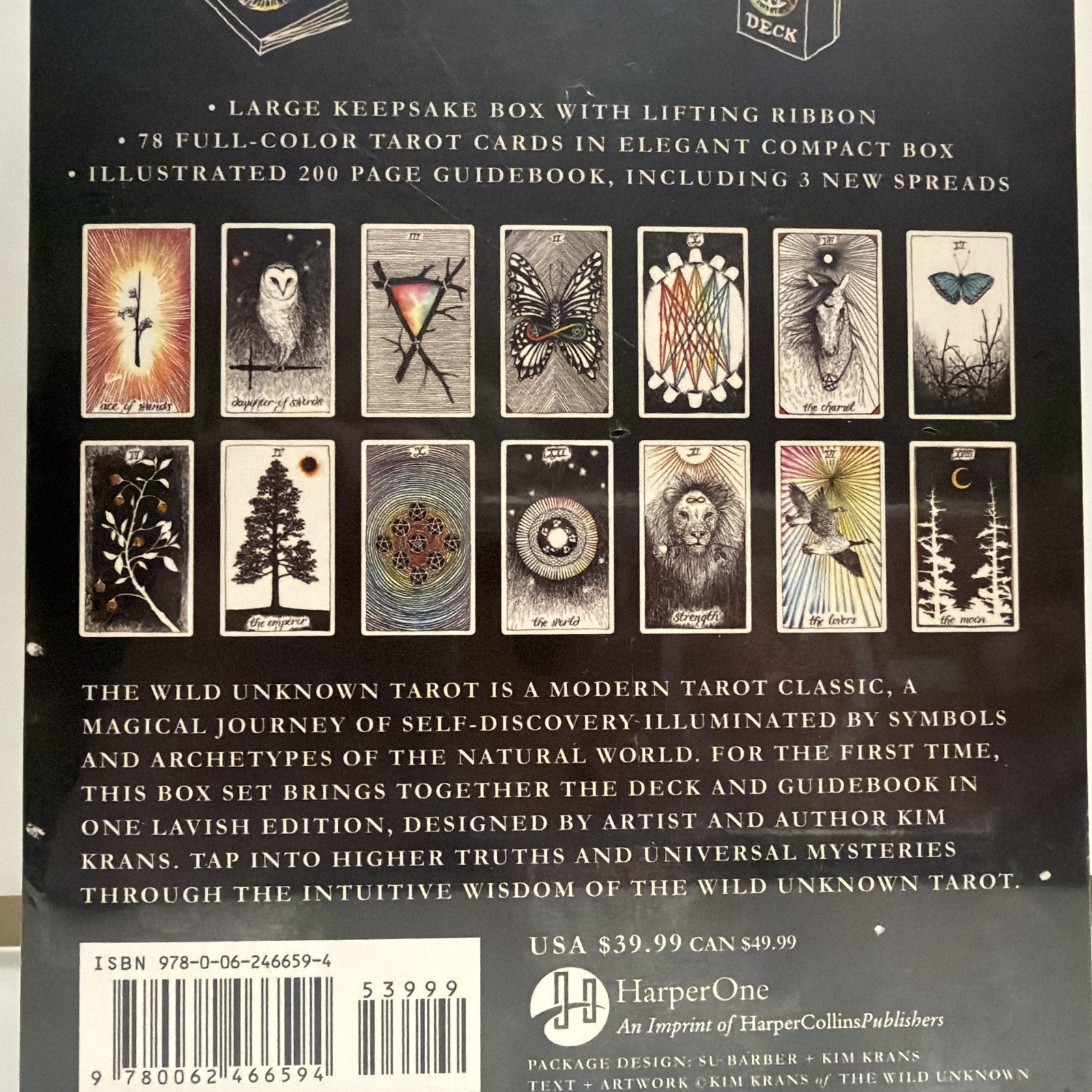 Wild Unknown Tarot Deck and Guidebook Keepsake Box Set by Kim Krans