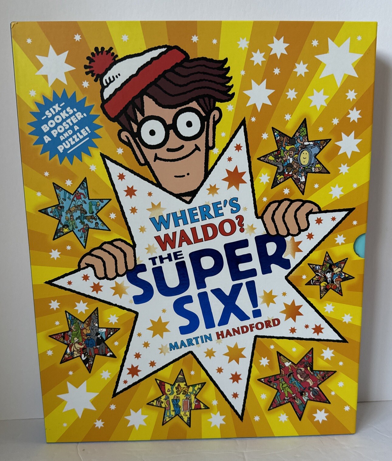 WHERE’S WALDO? THE SUPER SIX! MARTIN HANDFORD SIX BOOKS, A POSTER, AND A PUZZLE!
