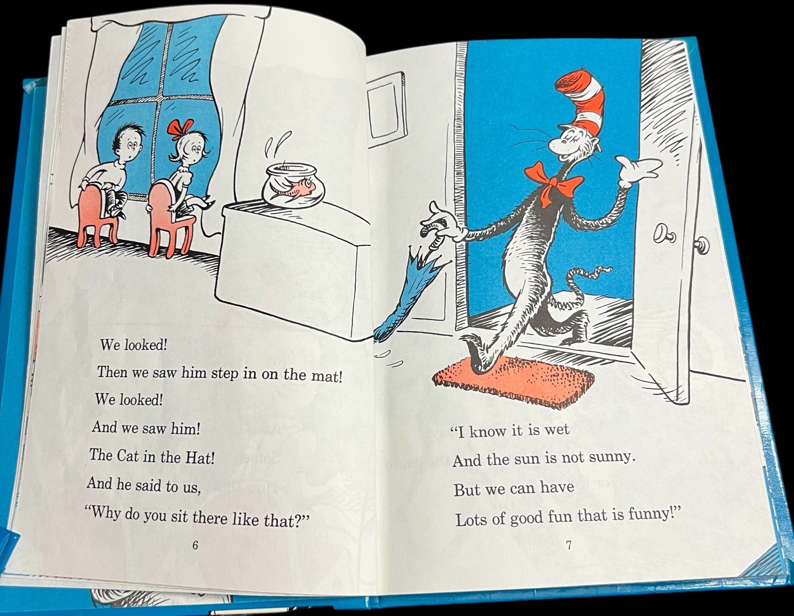 The Cat In The Hat by Dr. Seuss Hard Cover Book 61 Pages