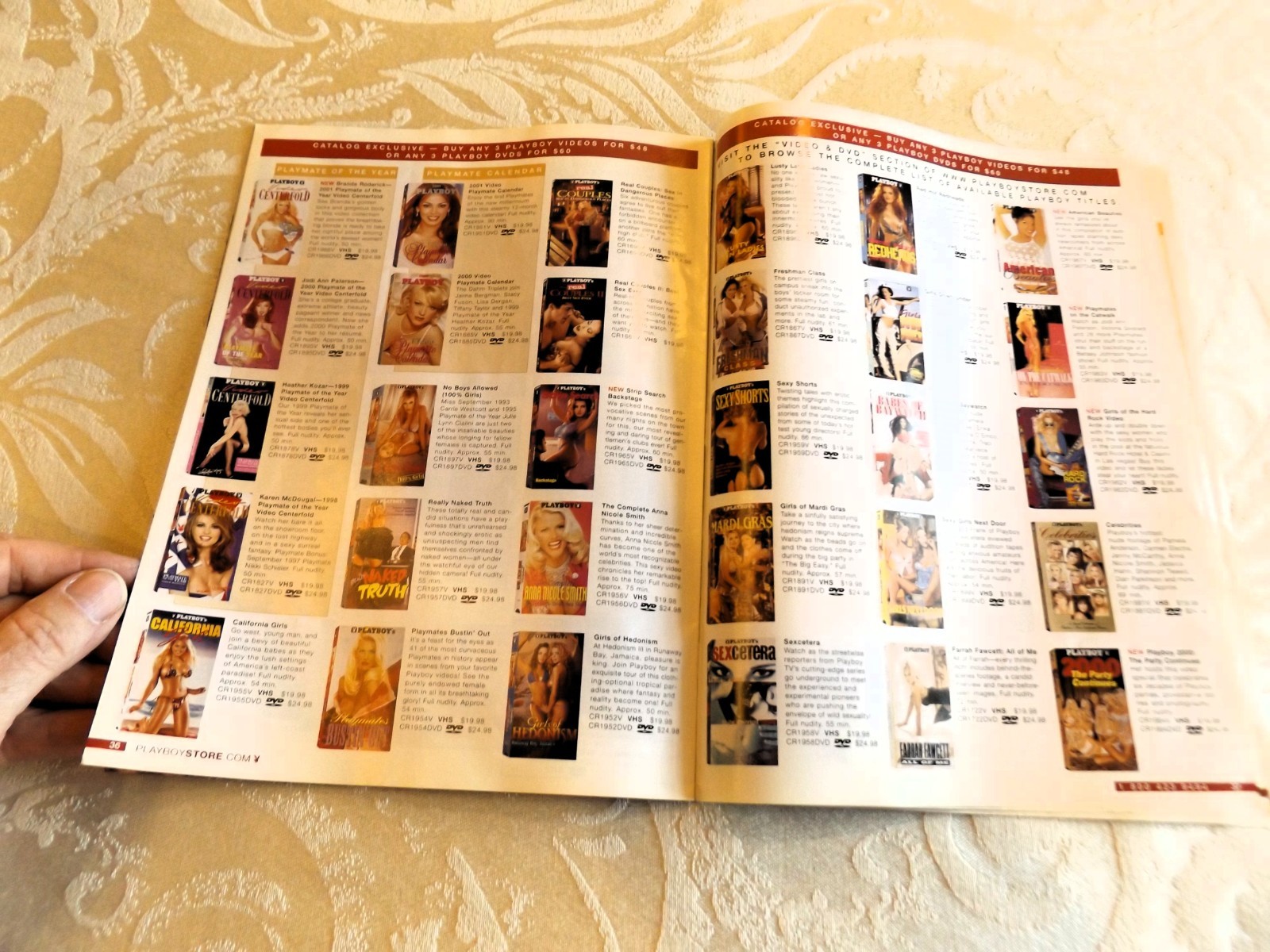 25 YEAR OLD PLAYBOY MAGAZINE CATALOG 🔥 HOLIDAY 2001 🔥