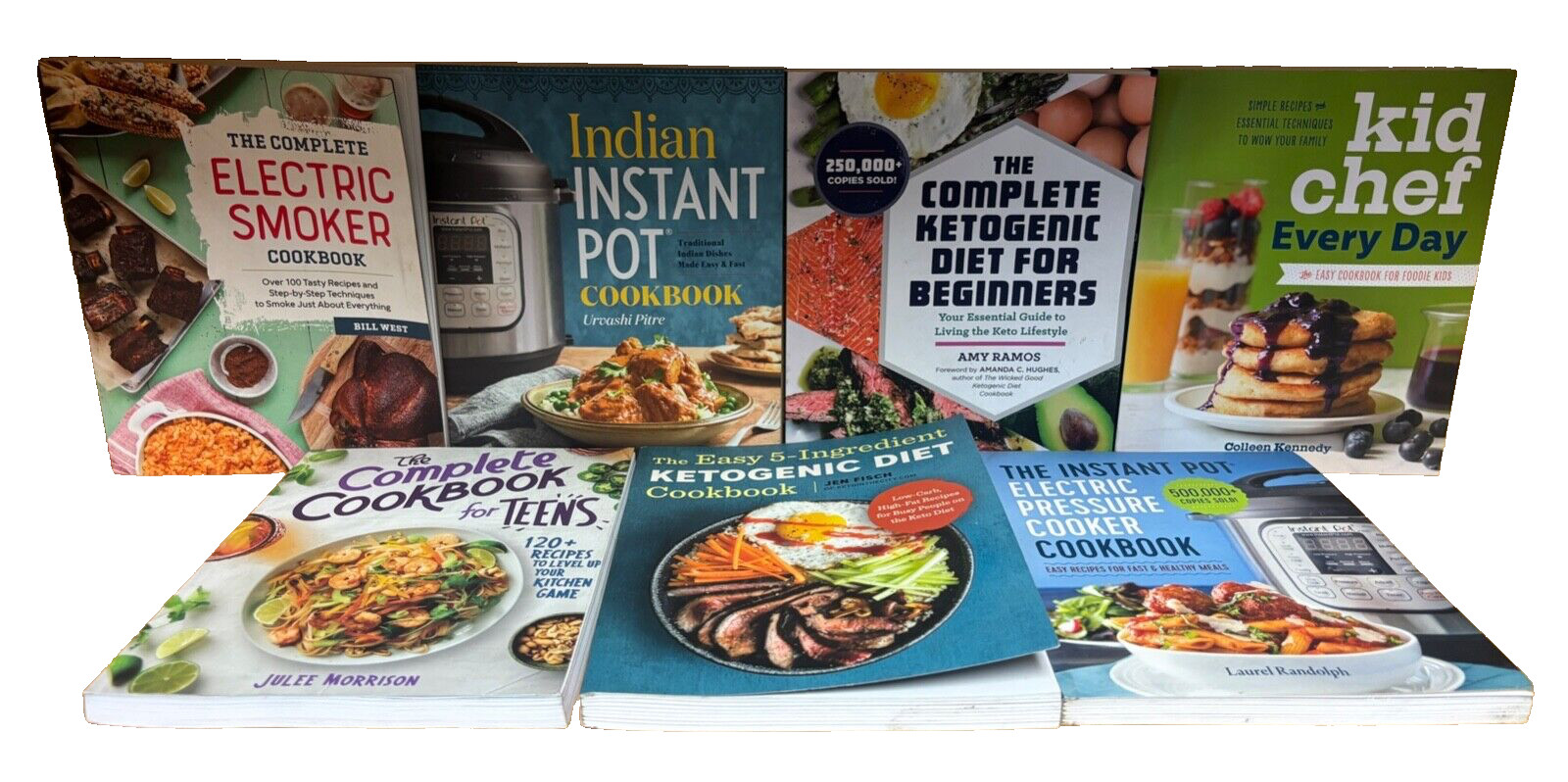 Rockridge Press Cookbook Lot – Instant Pot Ketogenic Smoker Teens & Kids