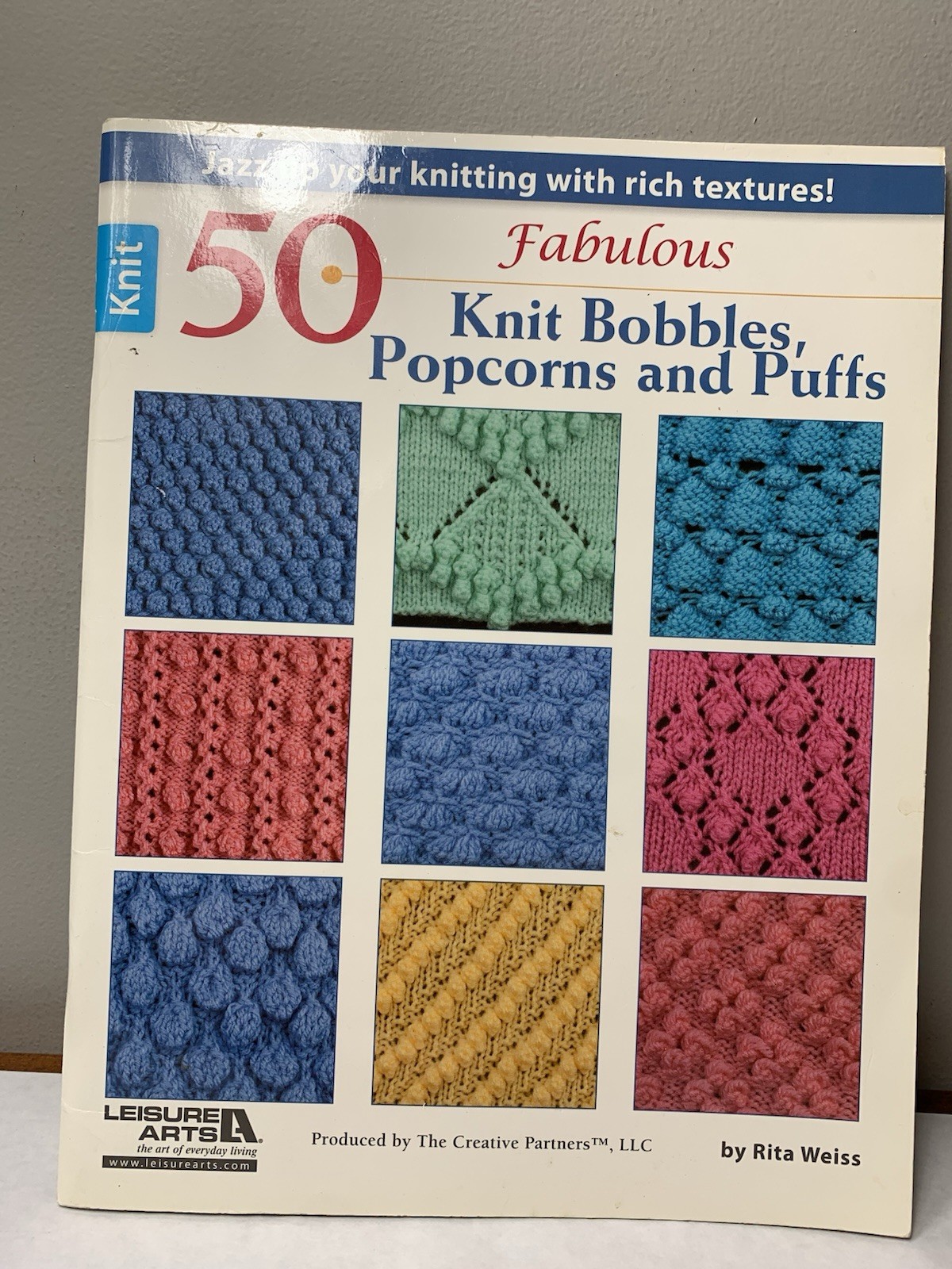 50 FABULOUS KNIT BOBBLES, POPCORNS AND PUFFS By Rita Weiss *Excellent Condition*