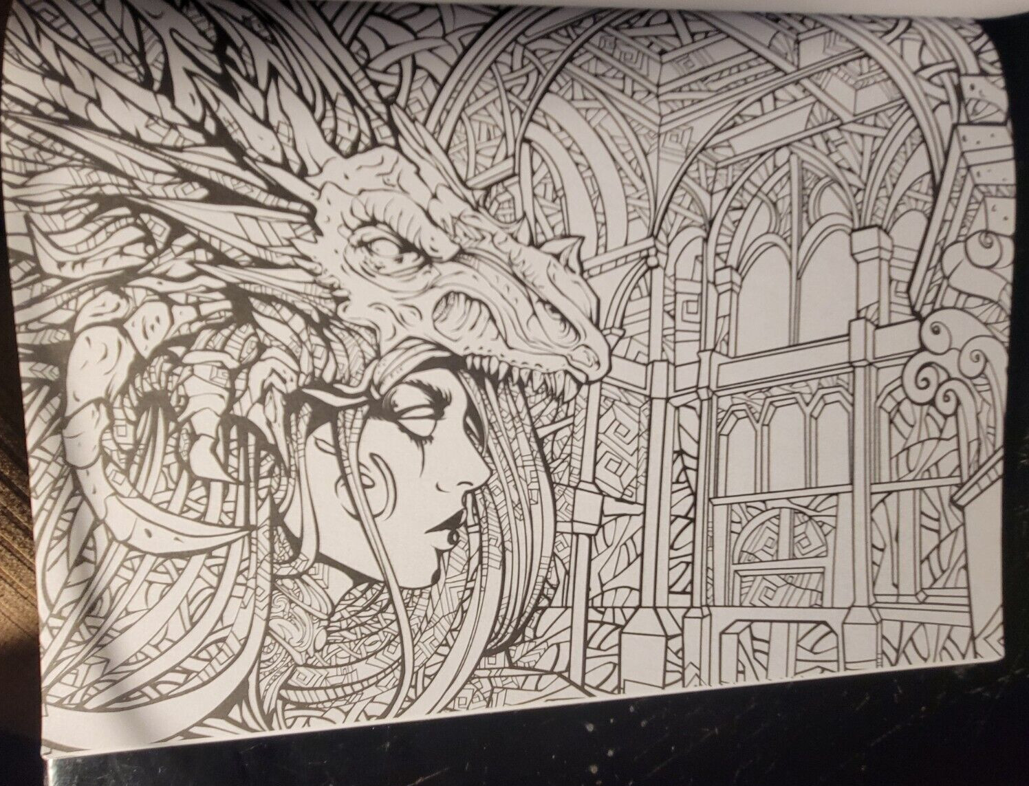 COLORING MYTH & MAGIC Vol 3 Adult Coloring Book With 47 Prints Ready To Frame