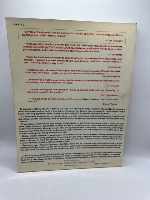The Dick Van Dyke Show – Anatomy of a Classic – Softcover 1st PRINT 1983