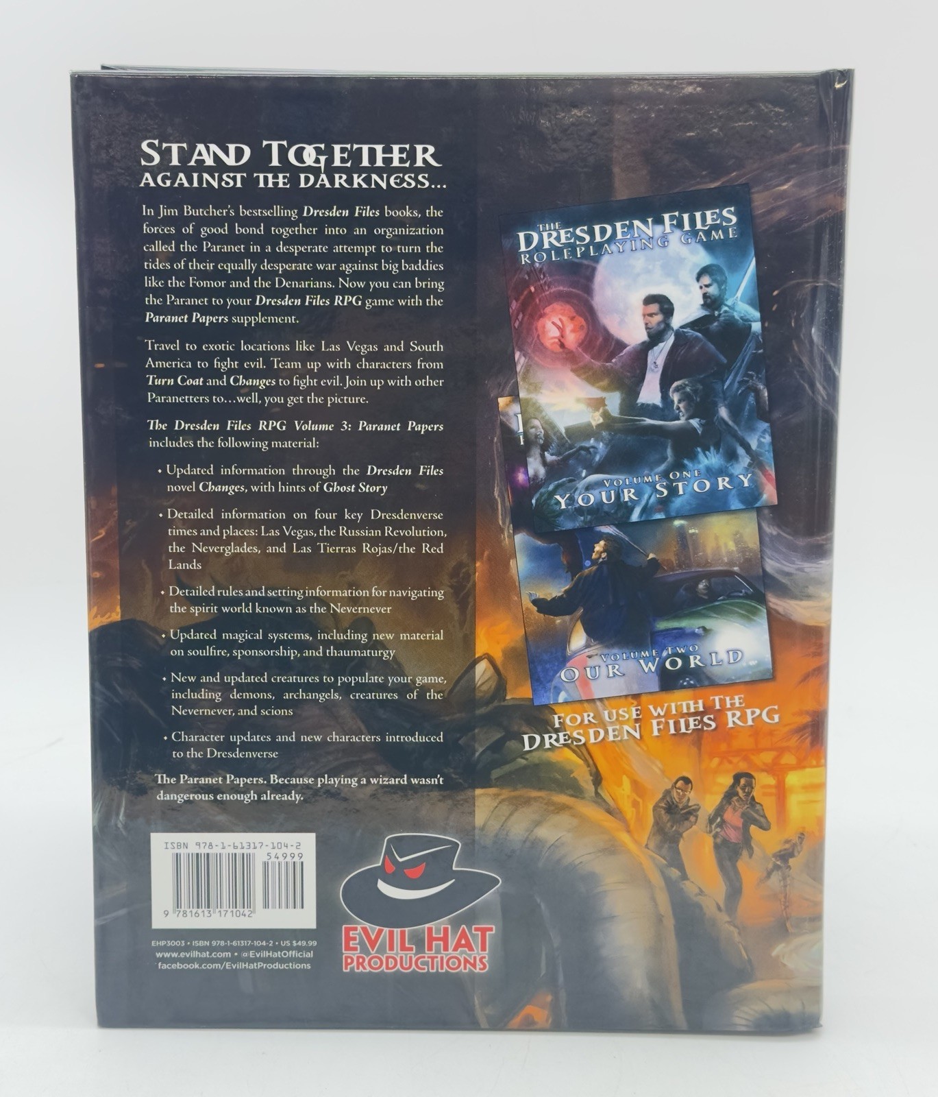 The Dresden Files RPG Roleplaying Game Vol. 3 The Paranet Papers Hardcover HTF