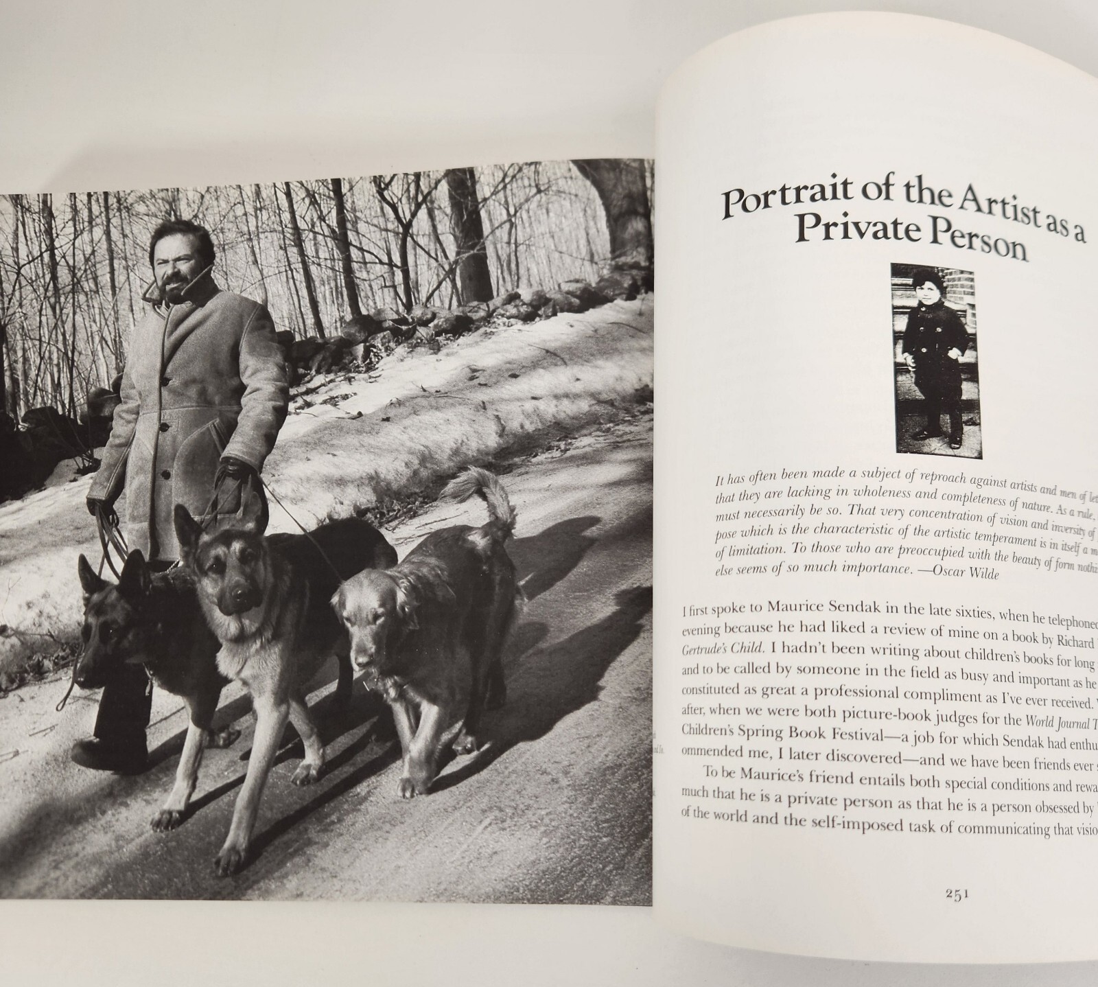 The Art of Maurice Sendak 1984 Edition Selma Lanes Hardcover Fold Out Pages