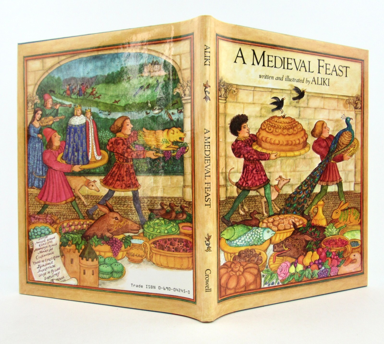A MEDIEVAL FEAST Aliki 1983 Thomas Crowell HBDJ EXC