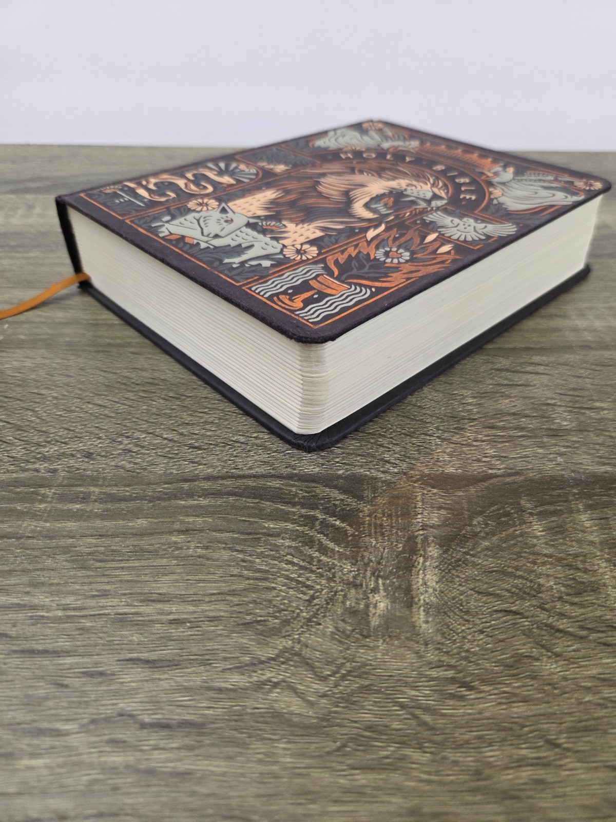 Holy Bible Crossway Decorative Hardcover Illustrated Lion Lamb ESV